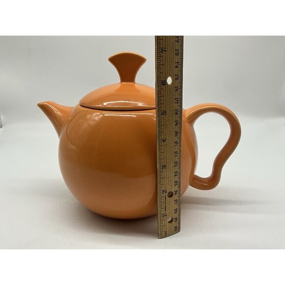Orange MCM Teapot Made in the USA Serveware Teapots Collectible - Picture 10 of 14